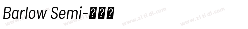 Barlow Semi字体转换